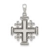 Sterling Silver Antiqued Jerusalem Crusader Pendant
