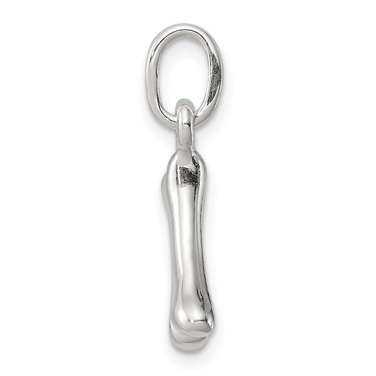 Sterling Silver Polished Bone Charm