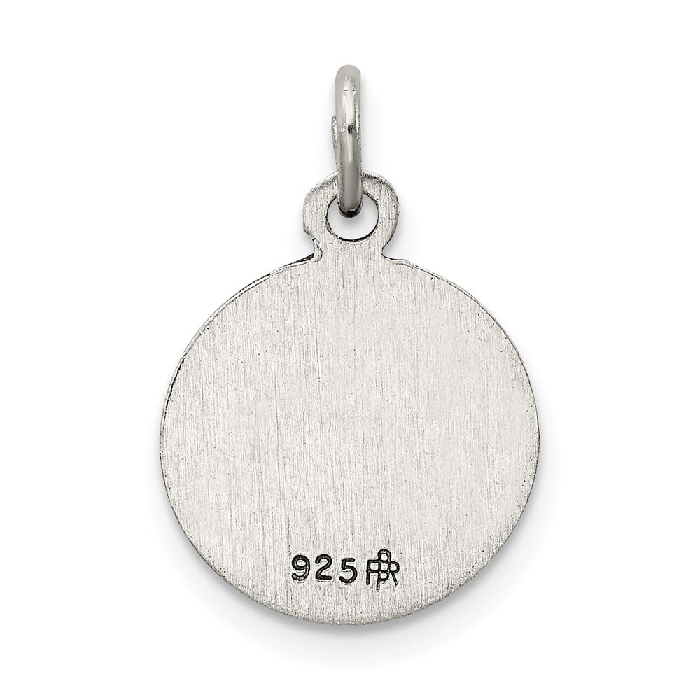 Sterling Silver Antiqued Saint Christopher Medal