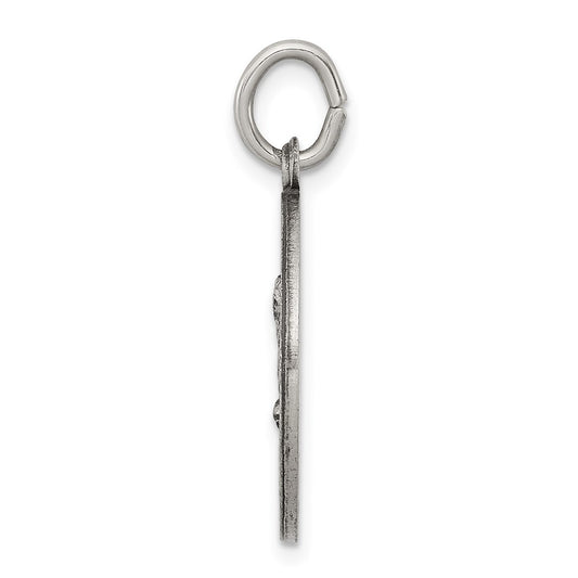 Sterling Silver Antiqued Saint Matthew Medal