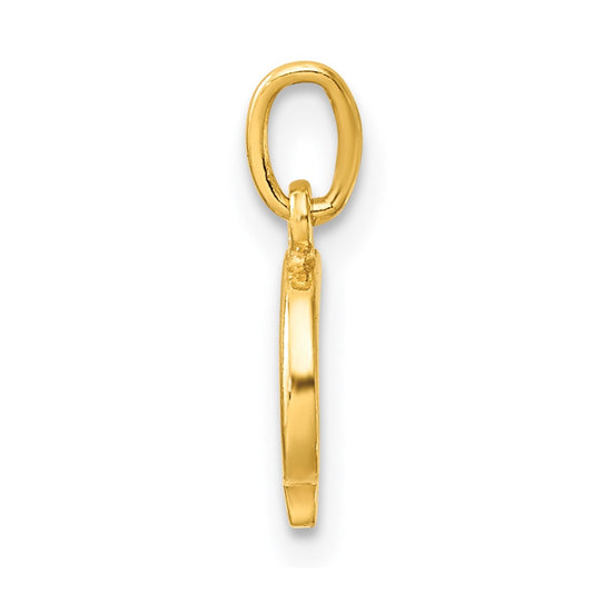Sterling Silver Gold-tone Polished Letter G Initial Charm
