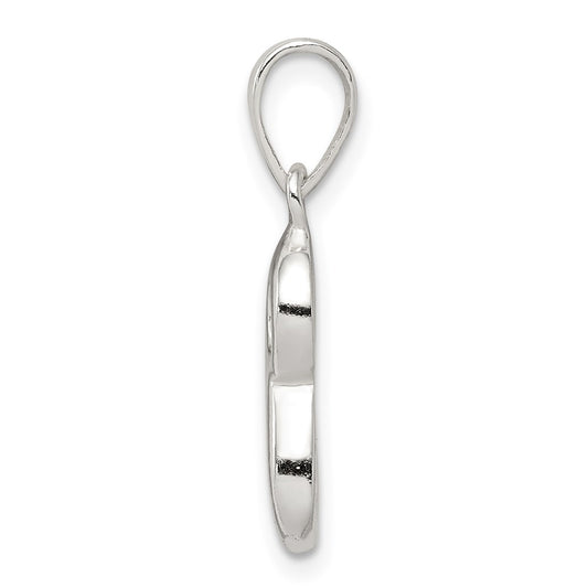 Sterling Silver Letter S Initial Pendant