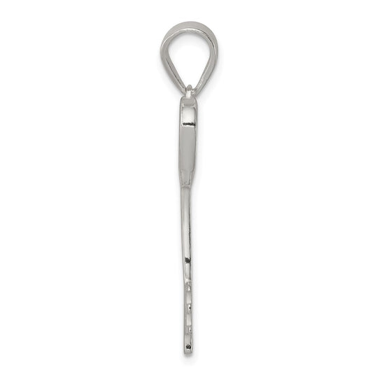 Sterling Silver Polished Key Pendant