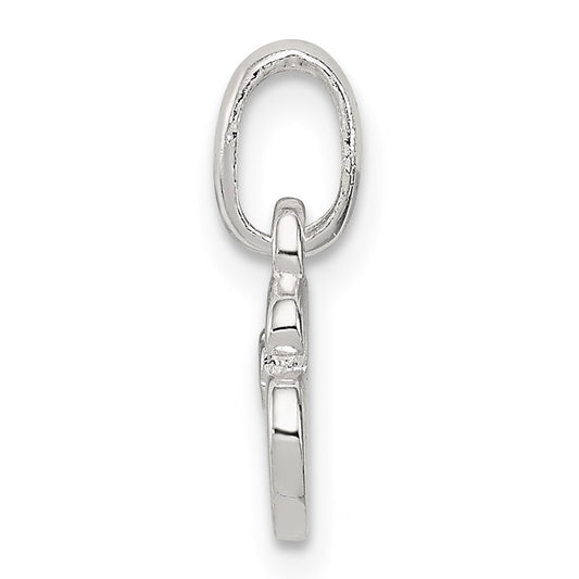 Sterling Silver Letter S with Enamel Pendant