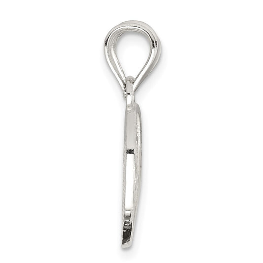 Sterling Silver Polished Mini Best Friends Break Away Heart Pendant
