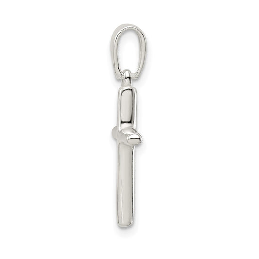 Sterling Silver Polished Cross Pendant