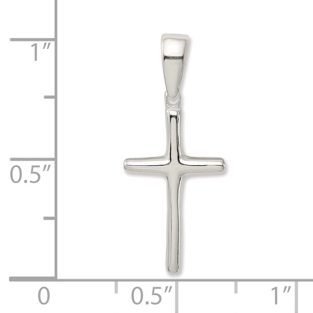 Sterling Silver Polished Cross Pendant