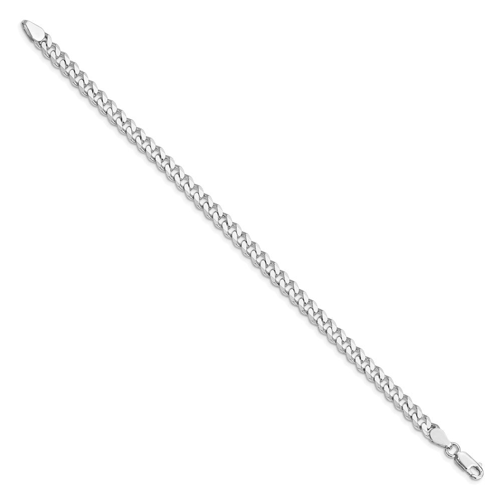Sterling Silver Rhodium-plated 5.7mm Curb Chain