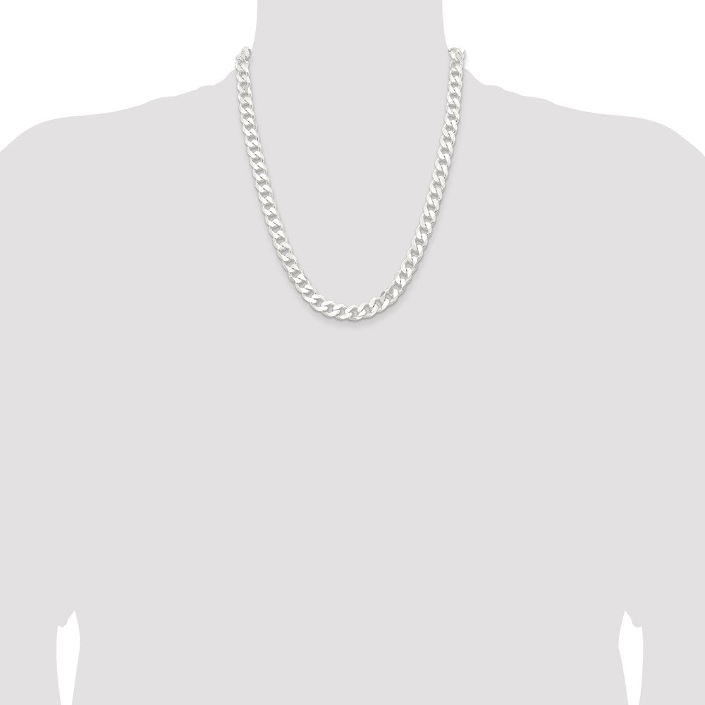 Sterling Silver 9.3mm Curb Chain