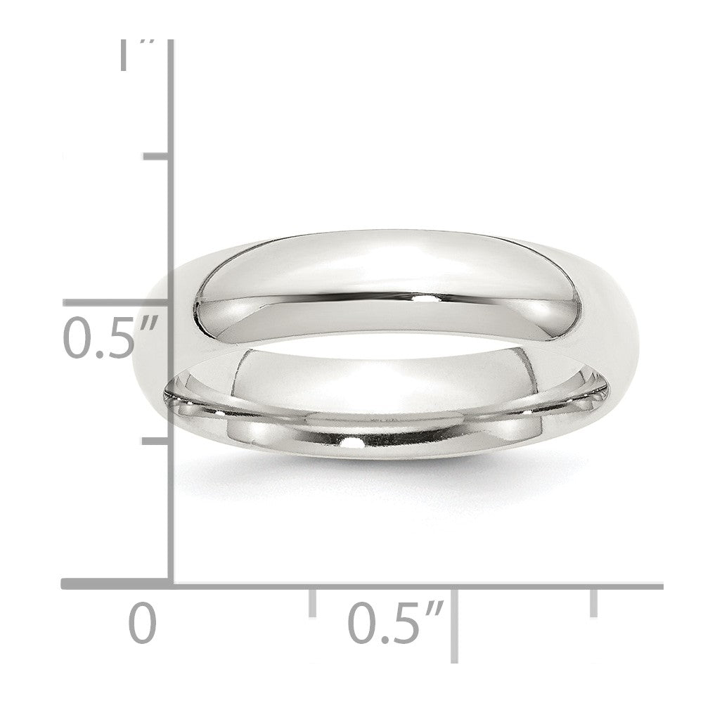 Sterling Silver 5mm Comfort Fit Size 7 Band
