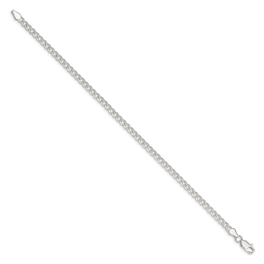 Sterling Silver 3.8mm Pav Curb Chain