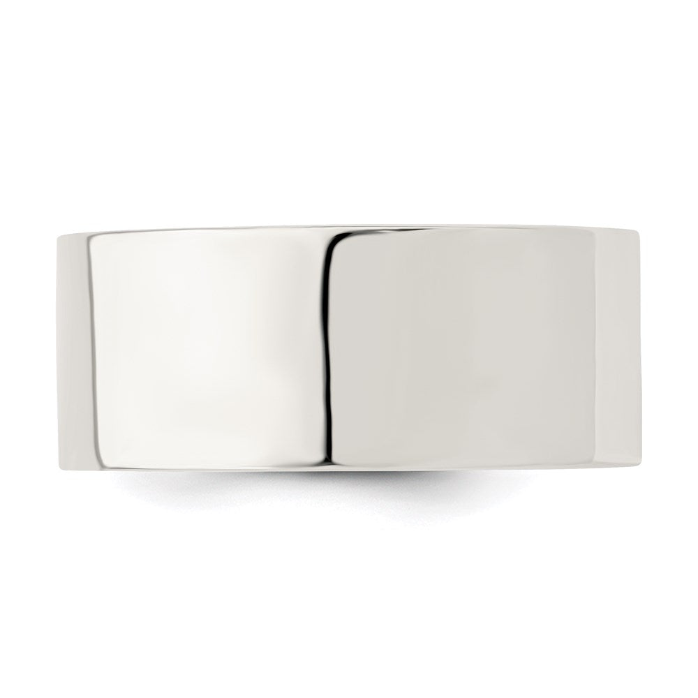 Sterling Silver 9mm Comfort Fit Flat Size 10.5 Band