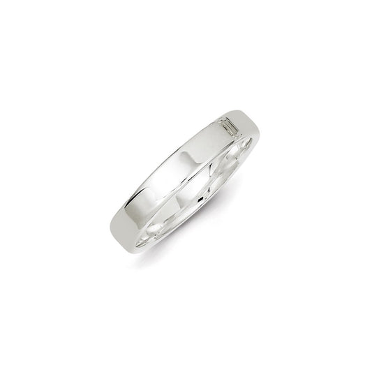 Sterling Silver 4mm Lightweight Flat Size 10 Band