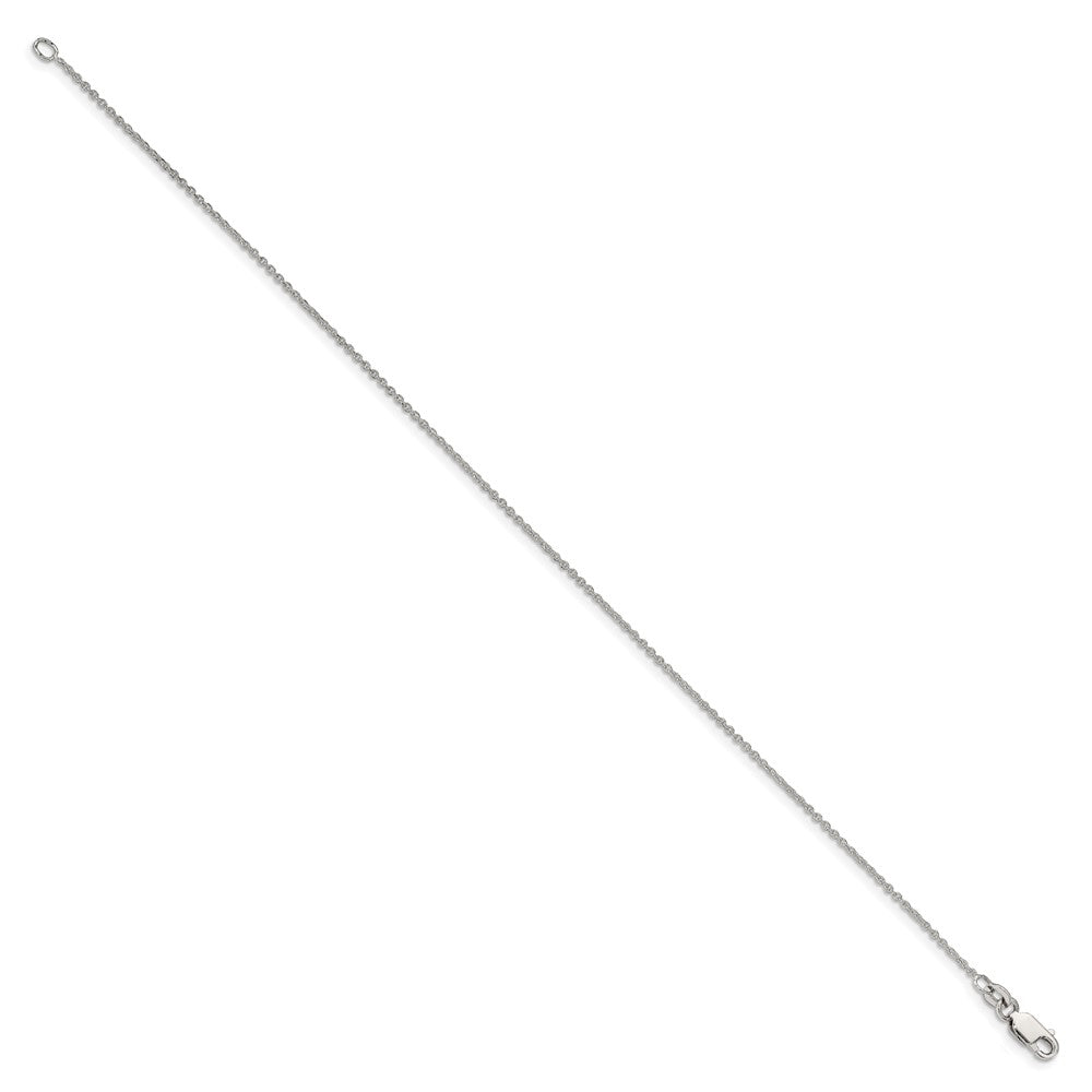 Sterling Silver 1mm Cable Chain Anklet