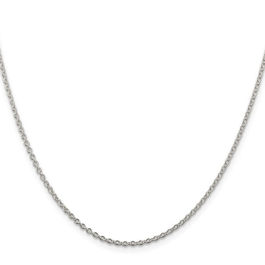 Sterling Silver 1.95mm Cable Chain Anklet