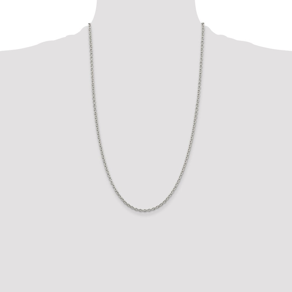 Sterling Silver 2.75mm Cable Chain