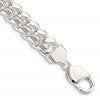 Sterling Silver 10.7mm Polished Domed Curb Chain