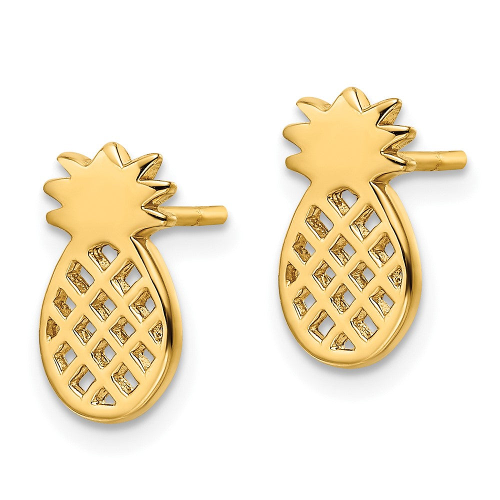 Affordable Expressions Sterling Silver Gold-plated Pineapple Post Earrings