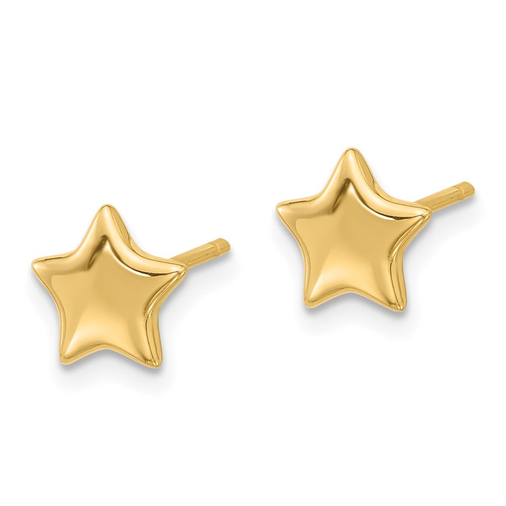 Affordable Expressions Sterling Silver Gold-tone Star Post Earrings