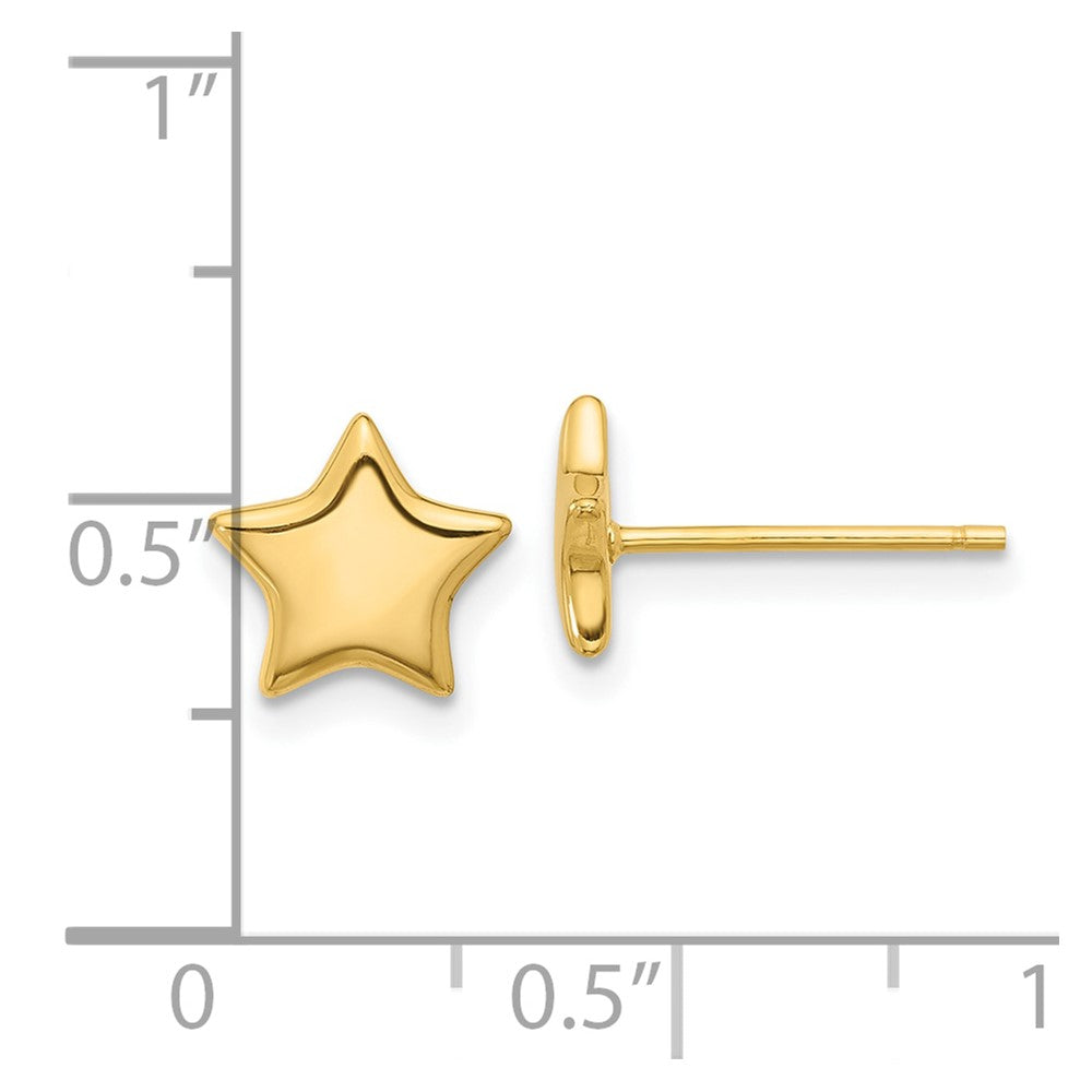 Affordable Expressions Sterling Silver Gold-tone Star Post Earrings