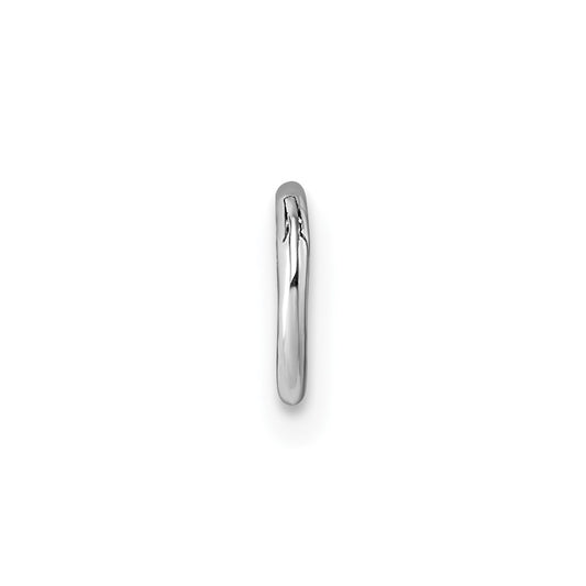 Sterling Silver Rhodium-plated Polished Single Cartilage Hoop Earring