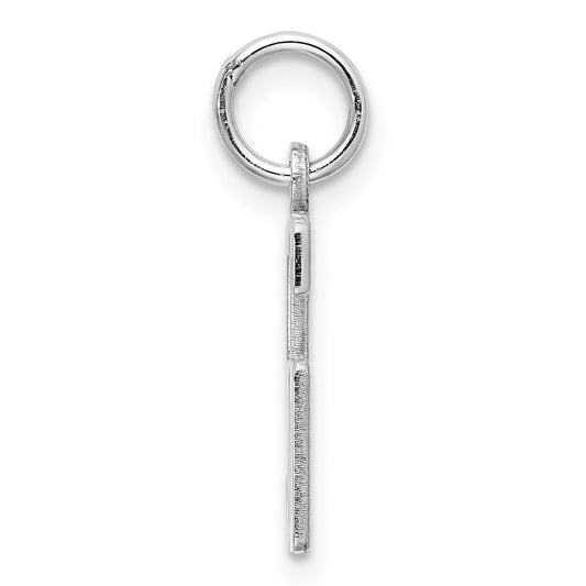 Sterling Silver/Rhodium-plated Elongated Number 56 Charm