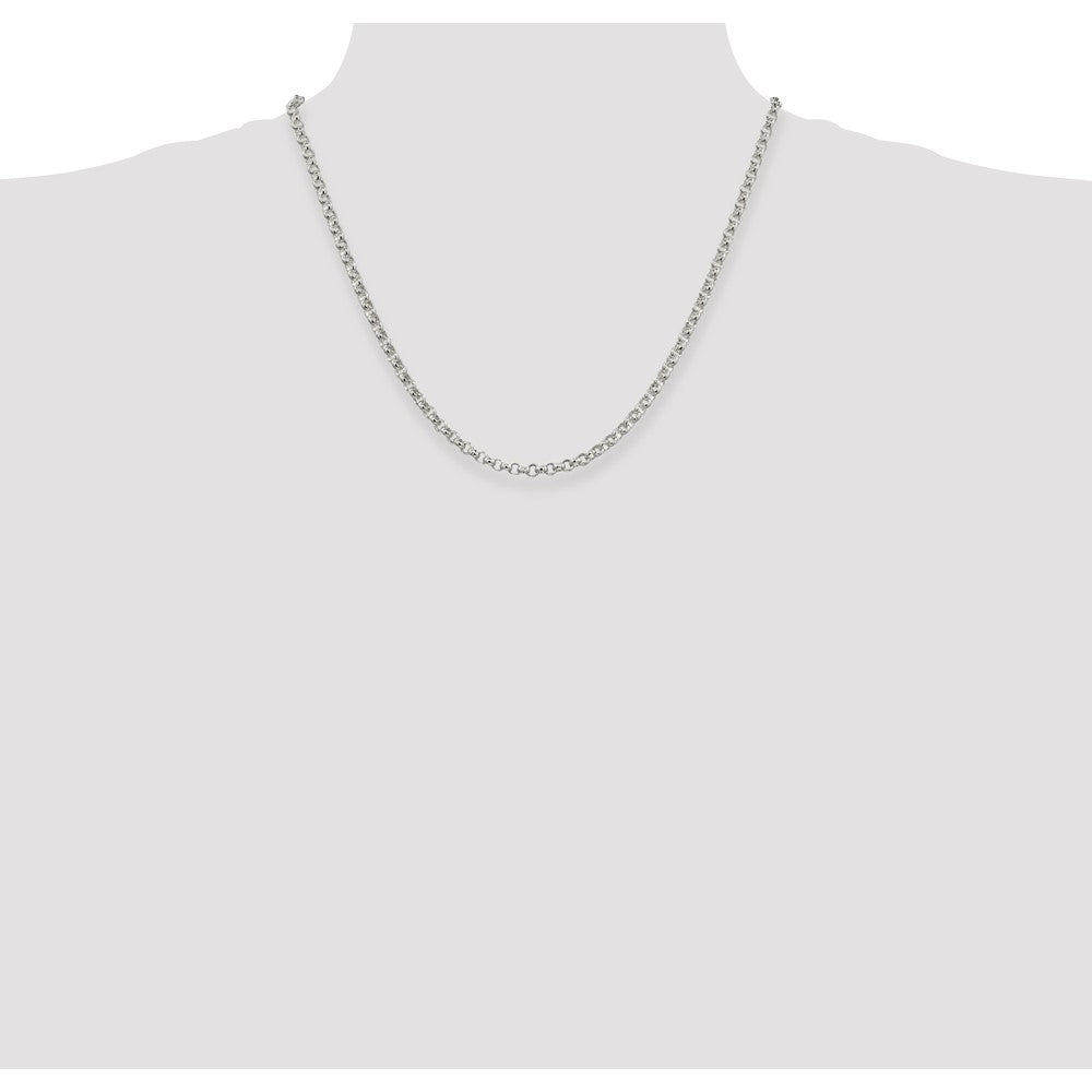 Sterling Silver 4mm Rolo Chain