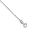Sterling Silver 1mm Cable Chain 9 inch Plus 1 inch Extender - Total 10 inch Anklet