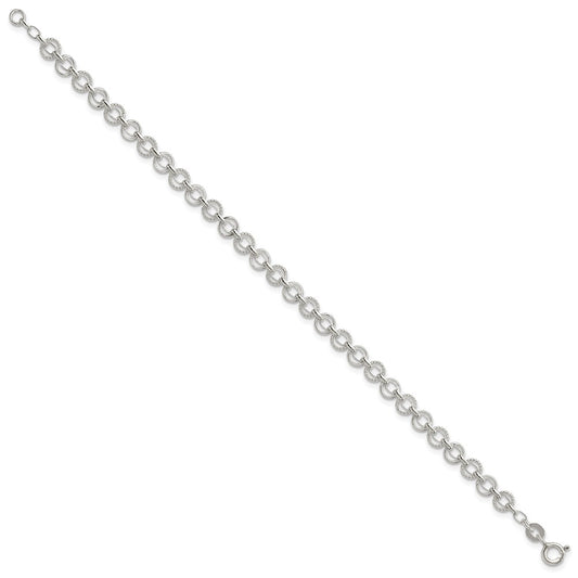 Sterling Silver 5mm Fancy Bracelet