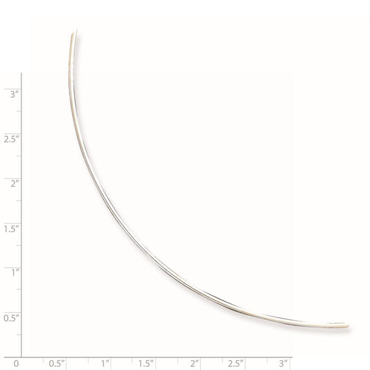 Sterling Silver Solid Polished 1.4mm Neckwire 18 inch Necklace
