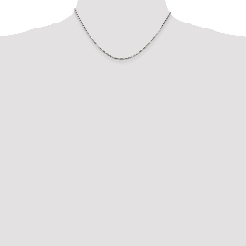 Sterling Silver 1.5mm Round Box Chain