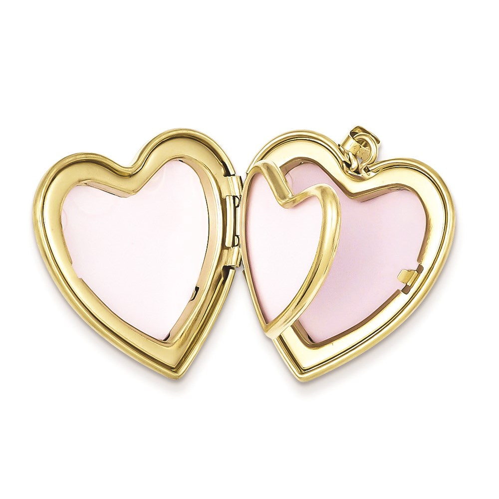 1/20 14K Gold Filled Grandma 23mm Enameled Family Heart Locket
