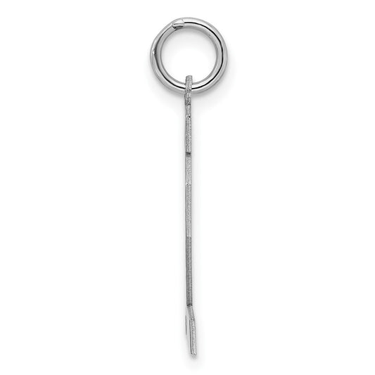 Sterling/Silver Rhodium-plated Polished Number 12 Charm