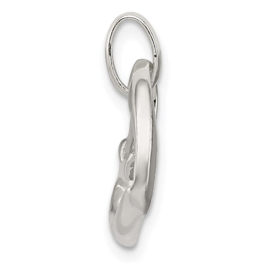 Sterling Silver Heart with CZ Pendant