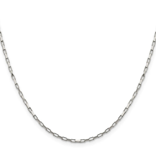 Sterling Silver 1.65mm Elongated Box Chain