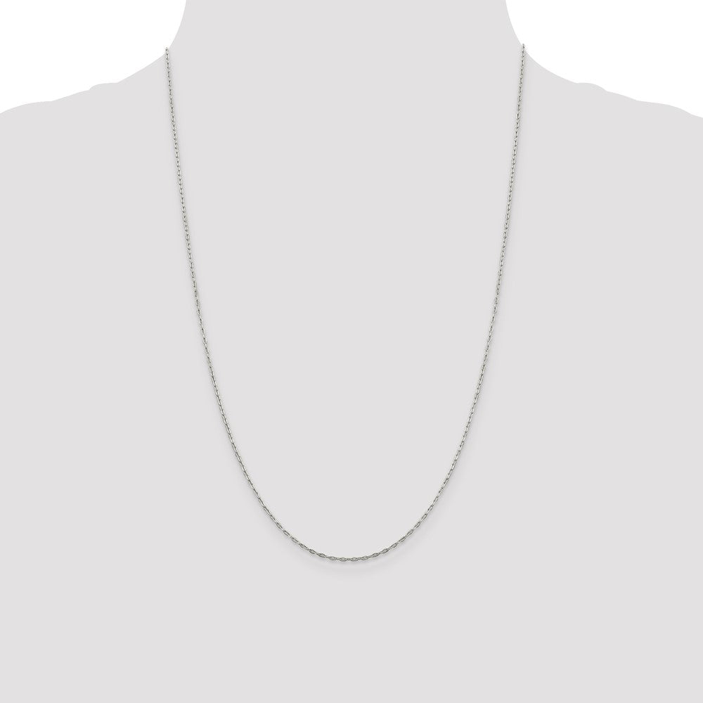 Sterling Silver 1.4mm Flat Oval Cable Chain