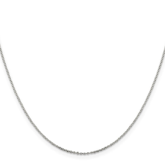 Sterling Silver .95mm Diamond-cut Forzantine Cable Chain