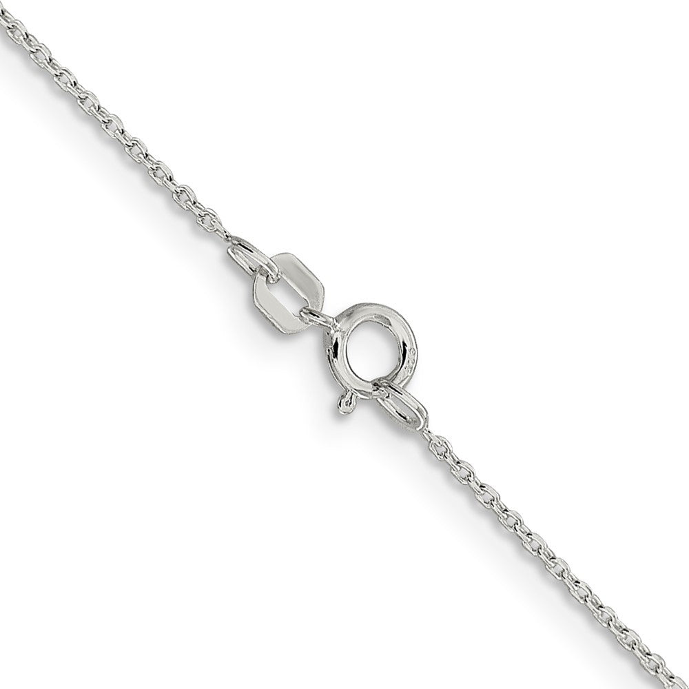 Sterling Silver .95mm Diamond-cut Forzantine Cable Chain