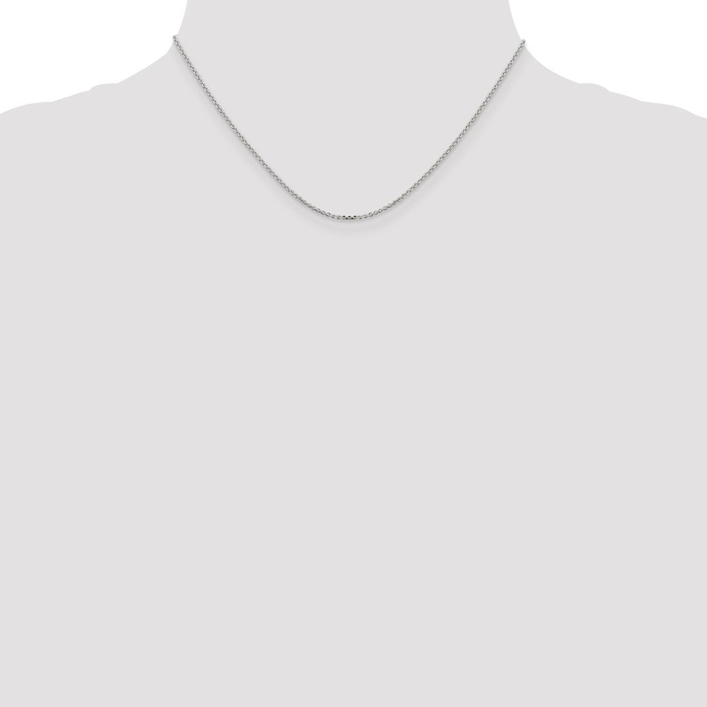 Sterling Silver 1.4mm Diamond-cut Forzantine Cable Chain