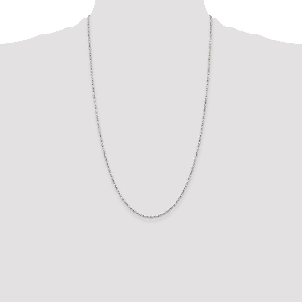 Sterling Silver 1.4mm Diamond-cut Forzantine Cable Chain
