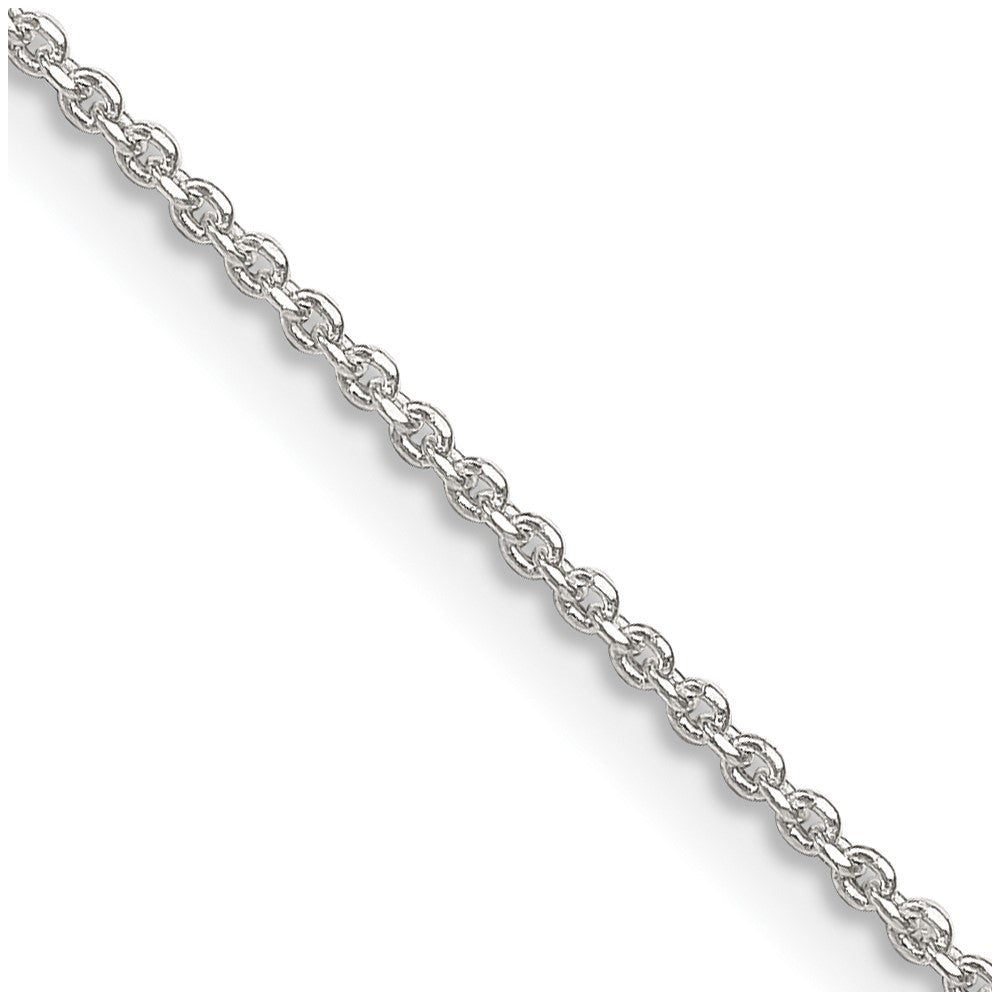 Sterling Silver 1.4mm Diamond-cut Forzantine Cable Chain