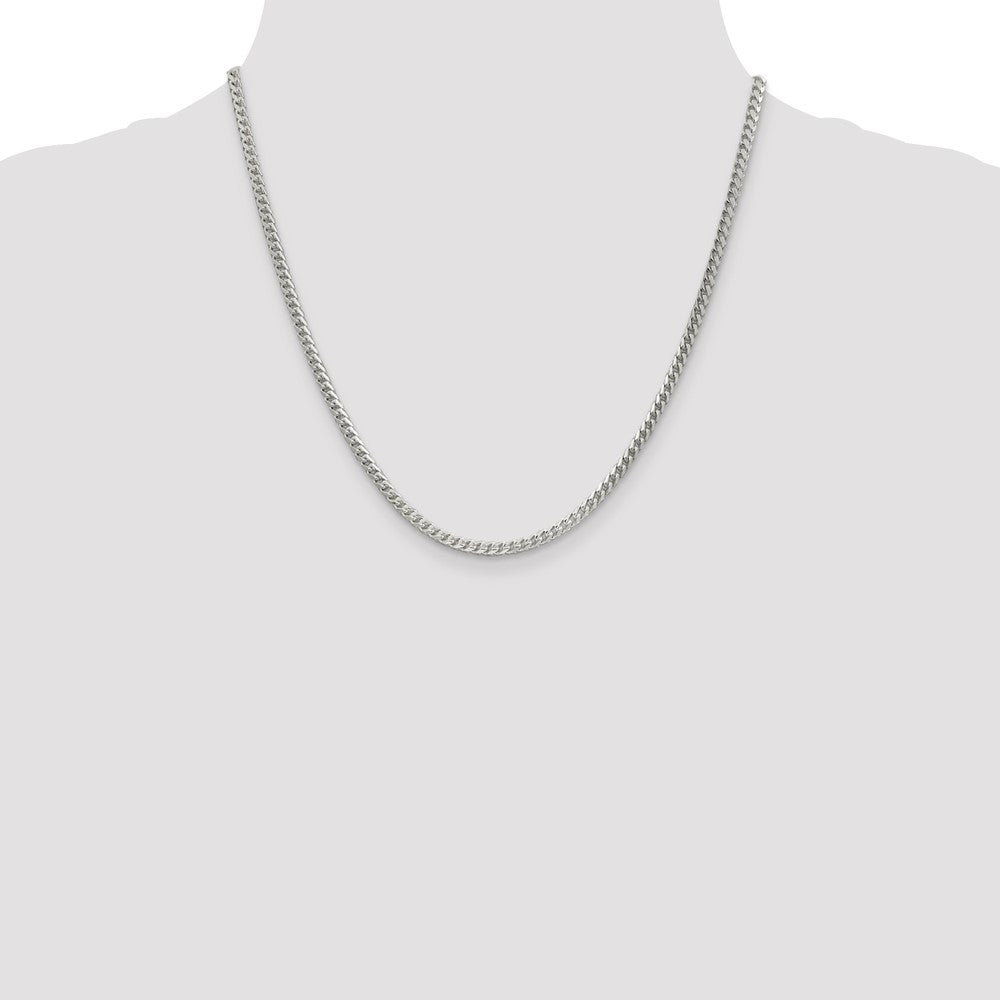 Sterling Silver 3mm D/C Square Franco Chain