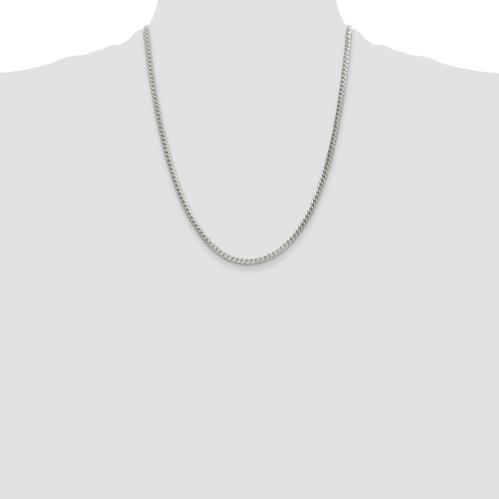 Sterling Silver 3mm D/C Square Franco Chain