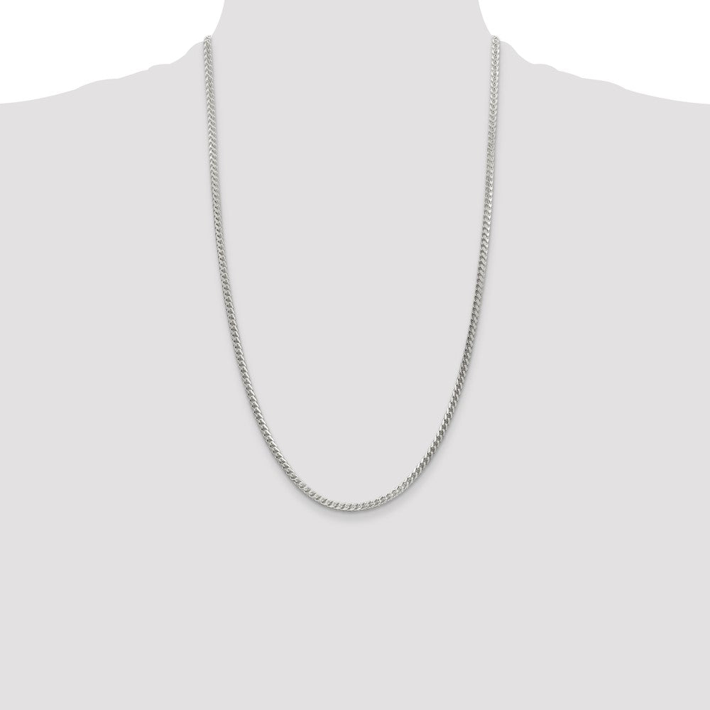 Sterling Silver 3mm D/C Square Franco Chain