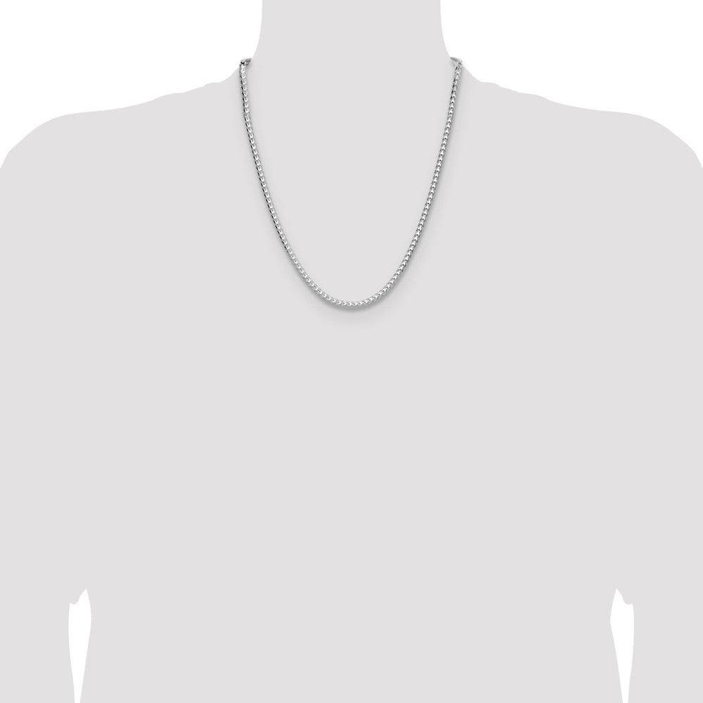 Sterling Silver 3.5.0mm D/C Square Franco Chain