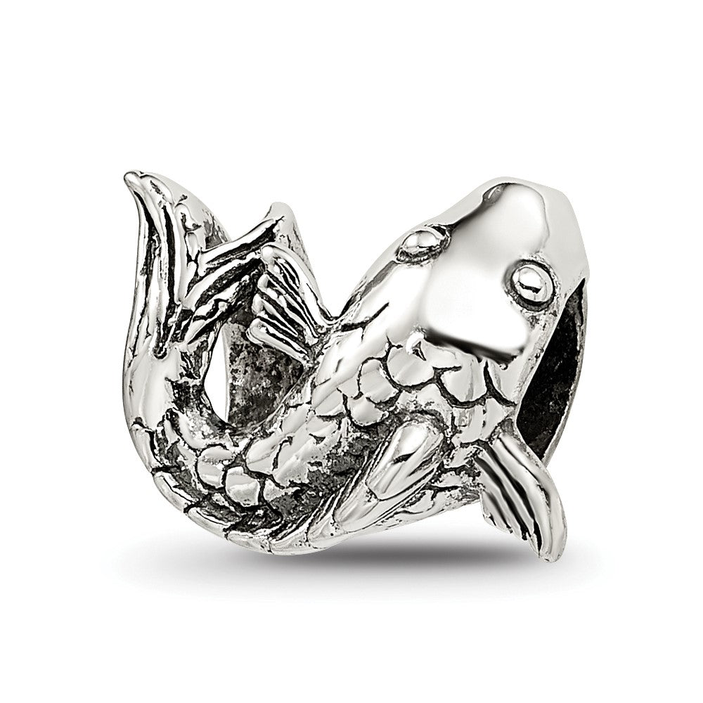 Sterling Silver Reflections Fish Bead
