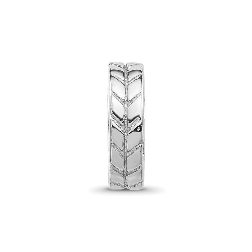 Sterling Silver Reflections Notched Spacer Bead