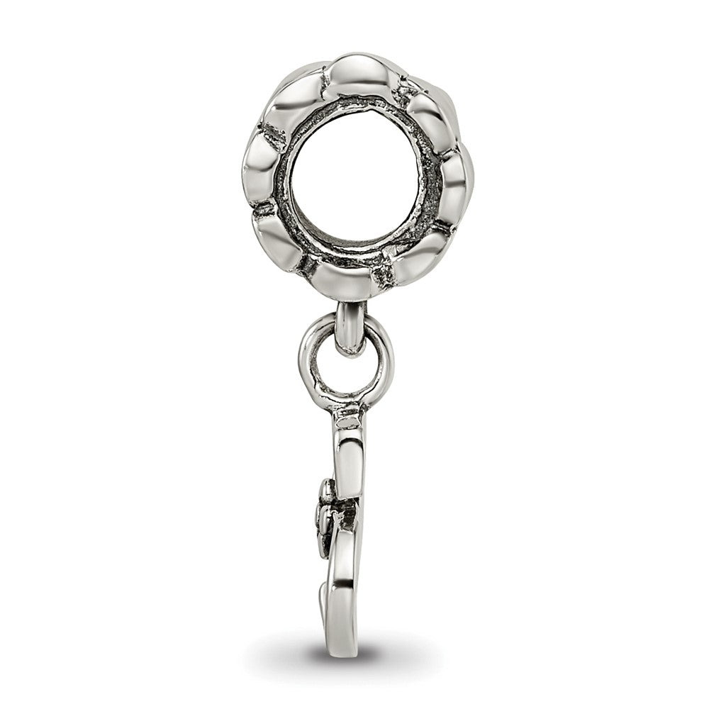 Sterling Silver Reflections Letter S Dangle Bead