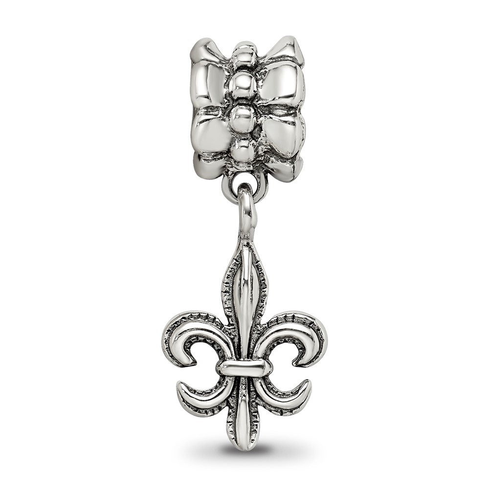 Sterling Silver Reflections Fleur de Lis Dangle Bead