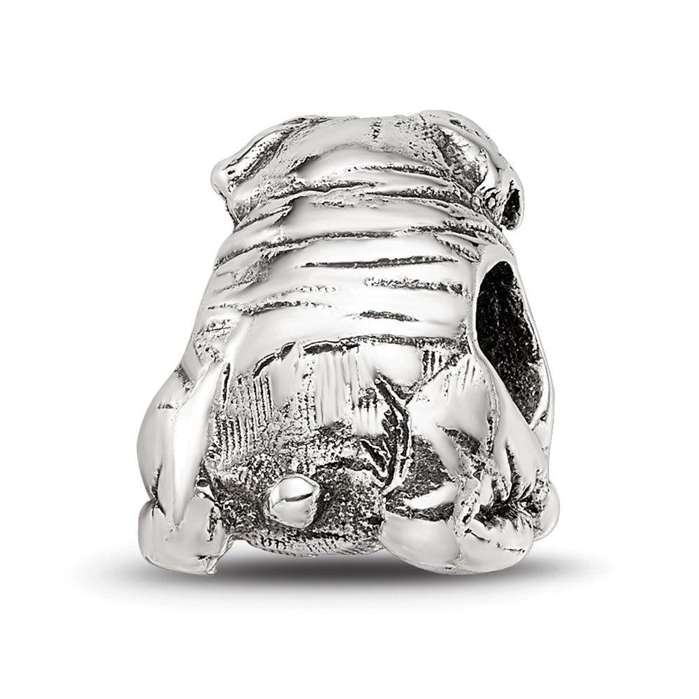 Sterling Silver Reflections Bulldog Bead